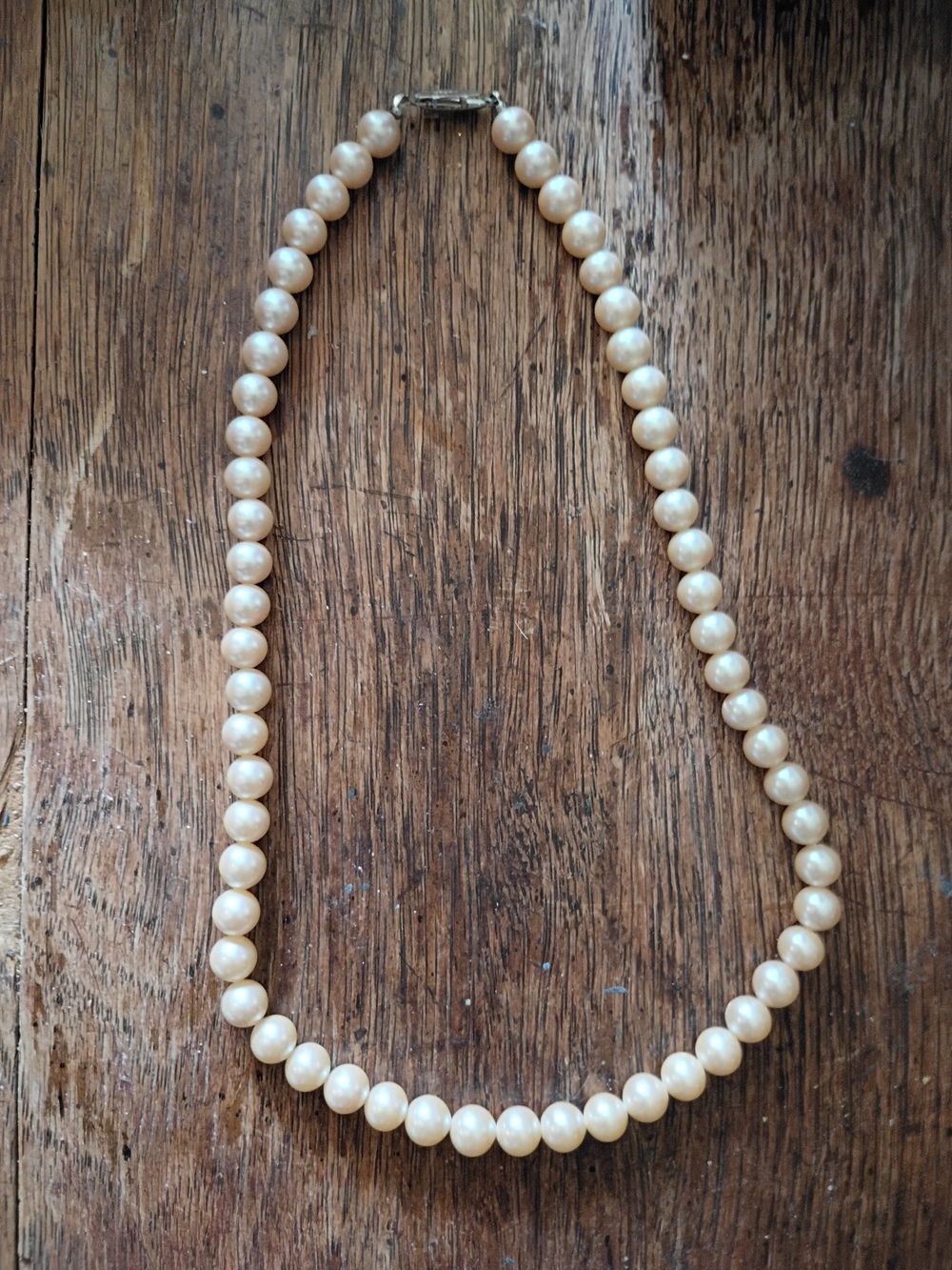 Vintage Japanese 8k Akoya Pearl Necklace